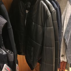 Lot78 leather bomber jacket, $200 (was $1,215)