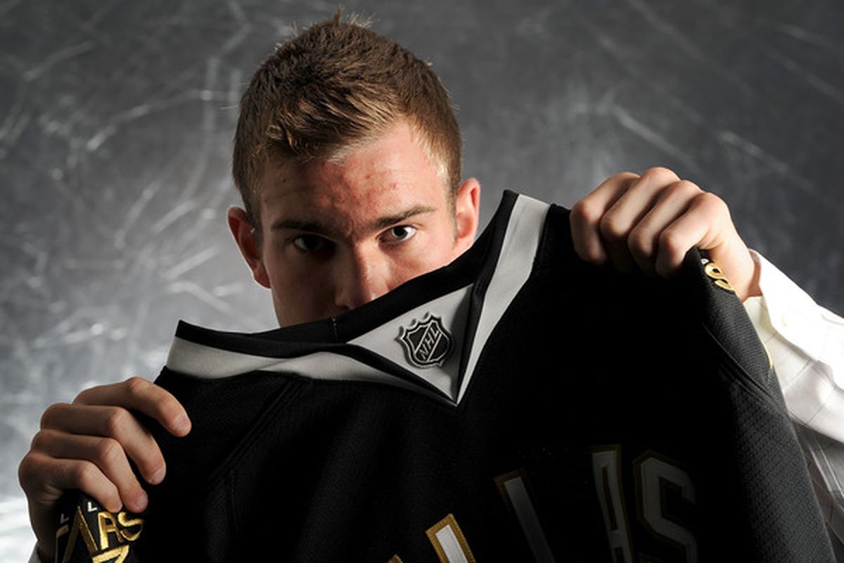 LOS ANGELES, CA - JUNE 25:  Jack Campbell, drafted 11th by the Dallas Stars, poses for a portrait during the 2010 NHL Entry Draft at Staples Center on June 25, 2010 in Los Angeles, California.  (Photo by Harry How/Getty Images)