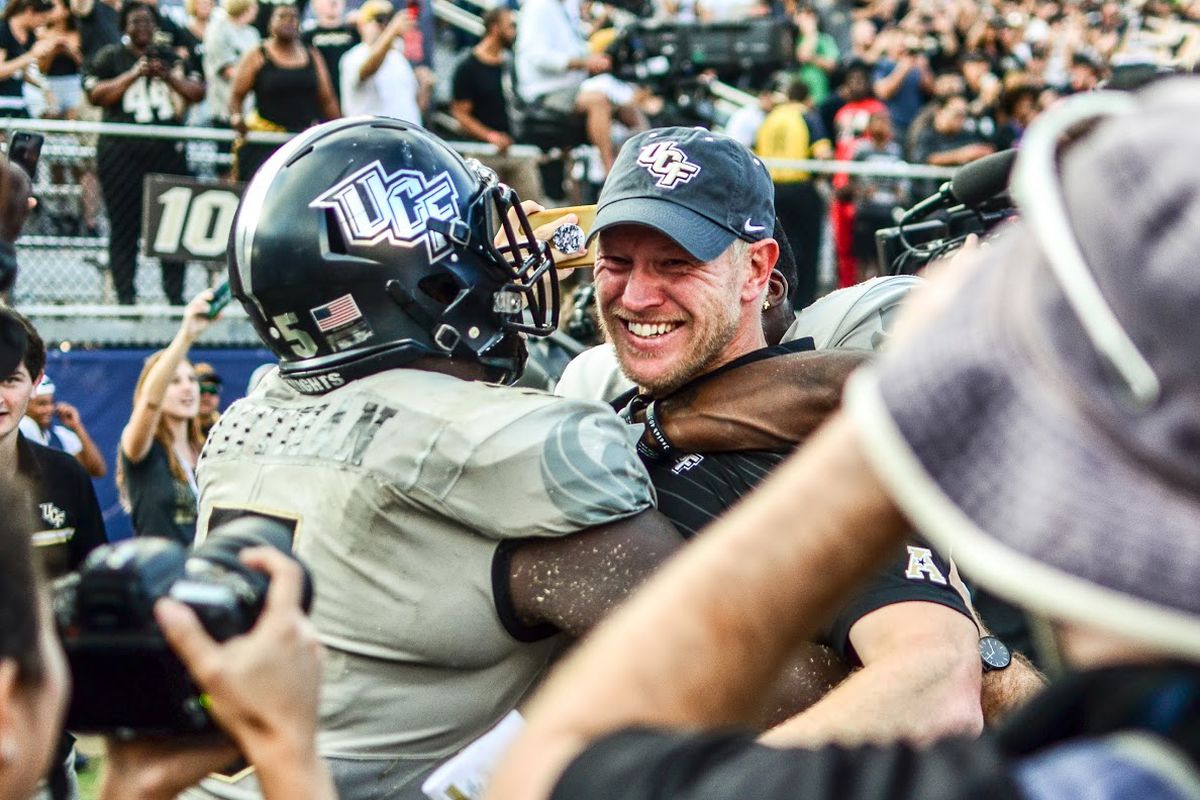 Scott Frost has brought the two remaining coaches from UCF's 2017 staff, Troy Walters and Sean Beckton, to Nebraska. (Photo: Derek Warden)