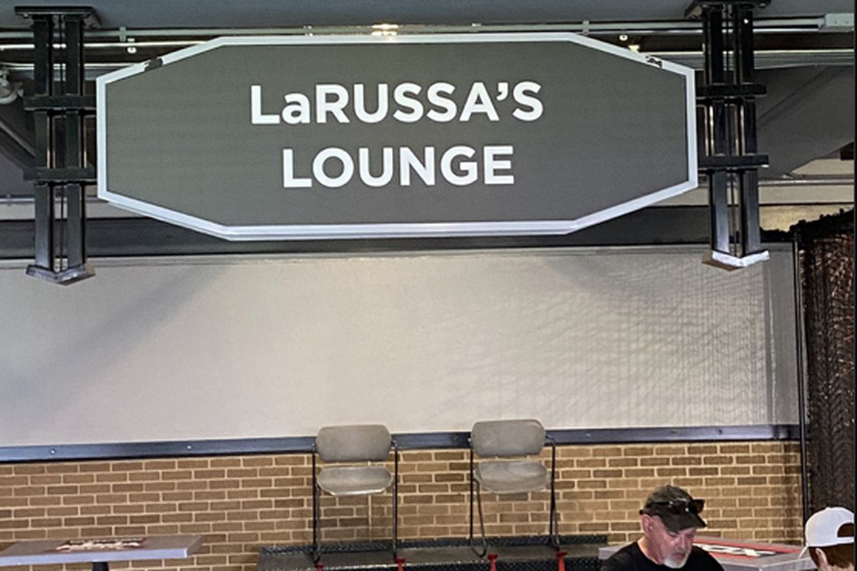Manager Tony La Russa’s name has replaced that of longtime concessions employee Loretta Micele at a Guaranteed Rate Field seating area.