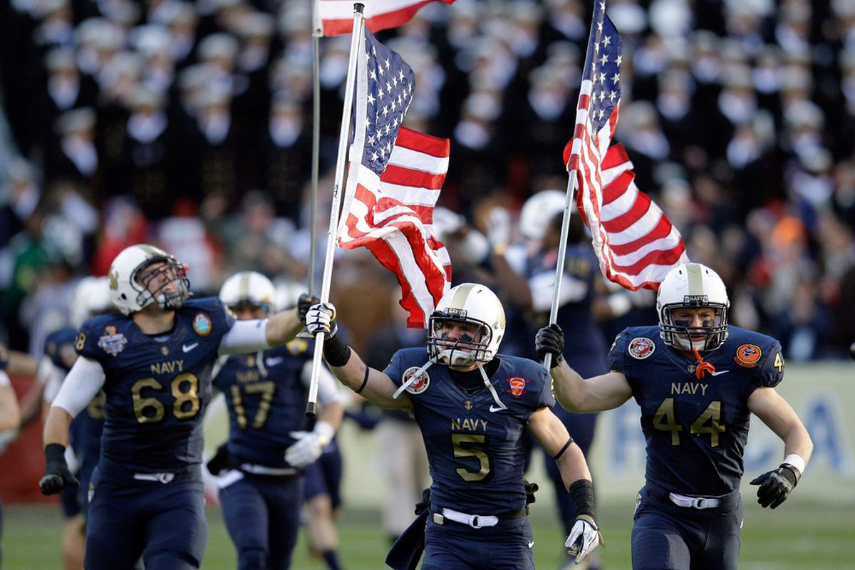 Is there any better way to say "AMERICA" than football and flags?