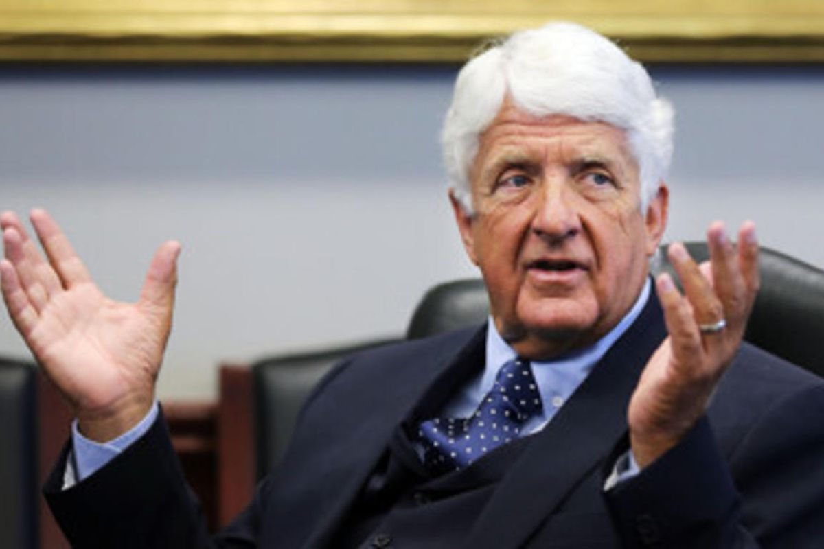 Rep. Rob Bishop, R-Utah, meets with the DMC Editorial Board in Salt Lake City, Thursday, Aug. 13, 2015. Bishop said the Land and Water Conservation Fund needs drastic reforms and has been used as a federal land acquisition tool. Critics to Bishop's propos
