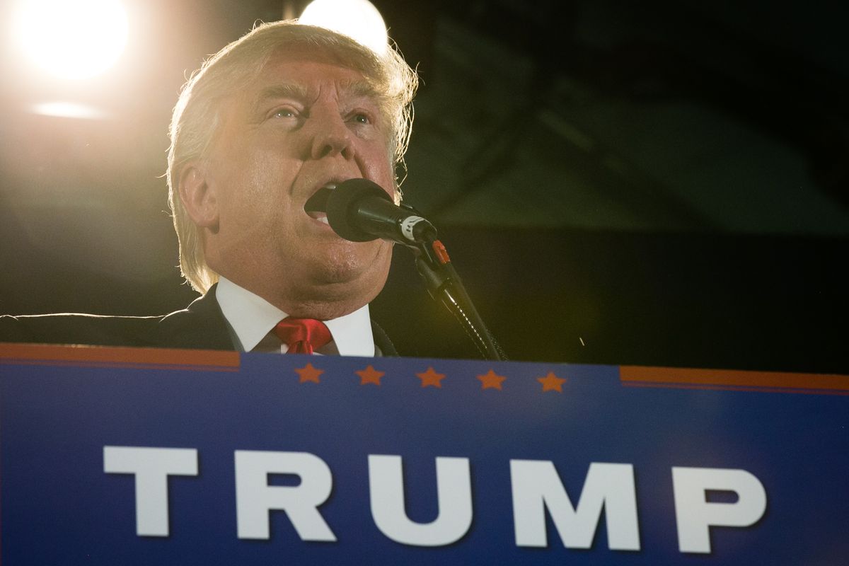 Republican Presidential Candidate Donald Trump Holds Campaign Rally In San Jose, California