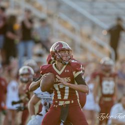 Davis Weir (17); Viewmont; Northridge at Viewmont; Utah High School Football; Bountiful, Utah; August 18, 2017; Photo: Tyler Tate/Tyler Tate Images