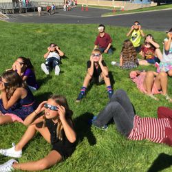 Students at Crestview Elementary prepare for the Great American Eclipse.
