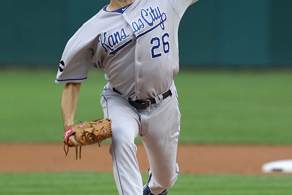 DETROIT, MI - AUGUST 30:  Starting pitcher Jeff Francis #26 of the Kansas City Royals throws the baseball against the Detroit Tigers during a MLB game at Comerica Park on August 30, 2011 in Detroit, Michigan.  (Photo by Dave Reginek/Getty Images)