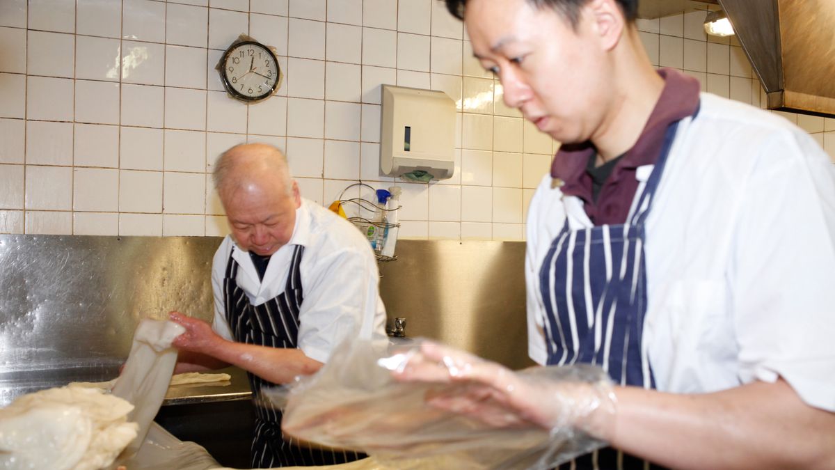Kit-foon and Wai-keung Law, pictured at Lo’s Noodle Factory in Chinatown earlier this year