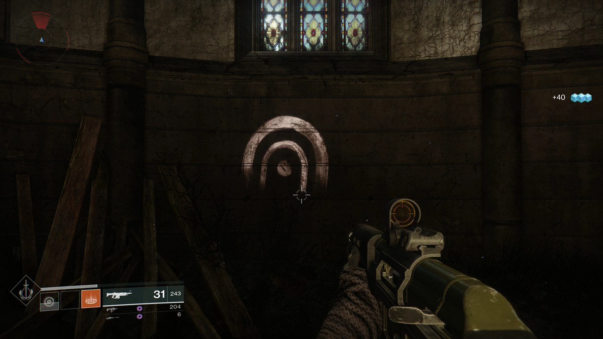 Destiny 2 - Lost Sector graffiti instead Trostland church