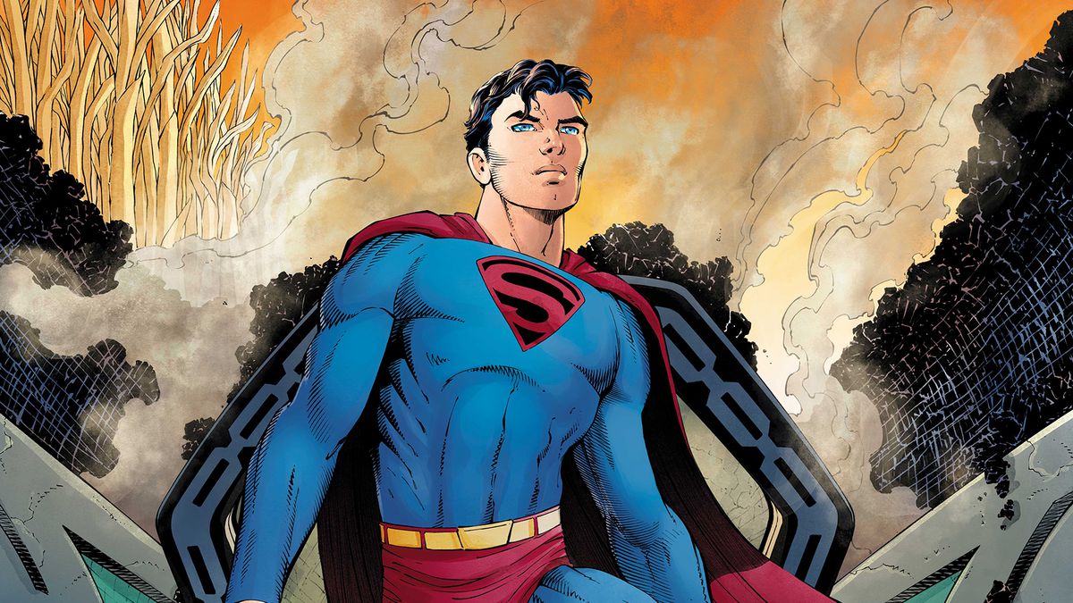 Superman comic cover art