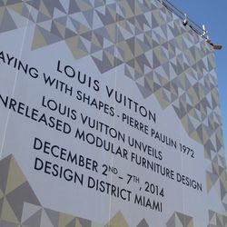 The Louis Vuitton's Herman Miller X Pierre Paulin exhibit is currently taking place inside the Palm Court through Sunday. You have to head past the Fly's Eye Dome and go up the escalators upstairs to reach it. <a href="http://miami.racked.com/archives/201