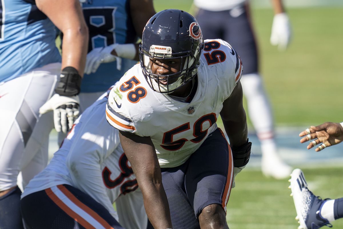 Bears linebacker Roquan Smith is on track for the franchise’s highest tackle total since Brian Urlacher in 2002.