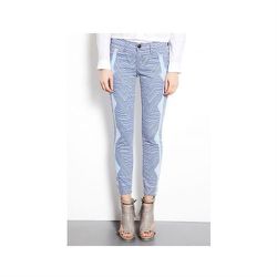 <a href="http://www.my-wardrobe.com/mary-katrantzou-x-current-elliott/stiletto-cropped-diagonal-printed-print-jeans-532902">Mid-Rise Stiletto Cropped Jeans</a> by Mary Katrantzou, $156.75 (were $522.51)
