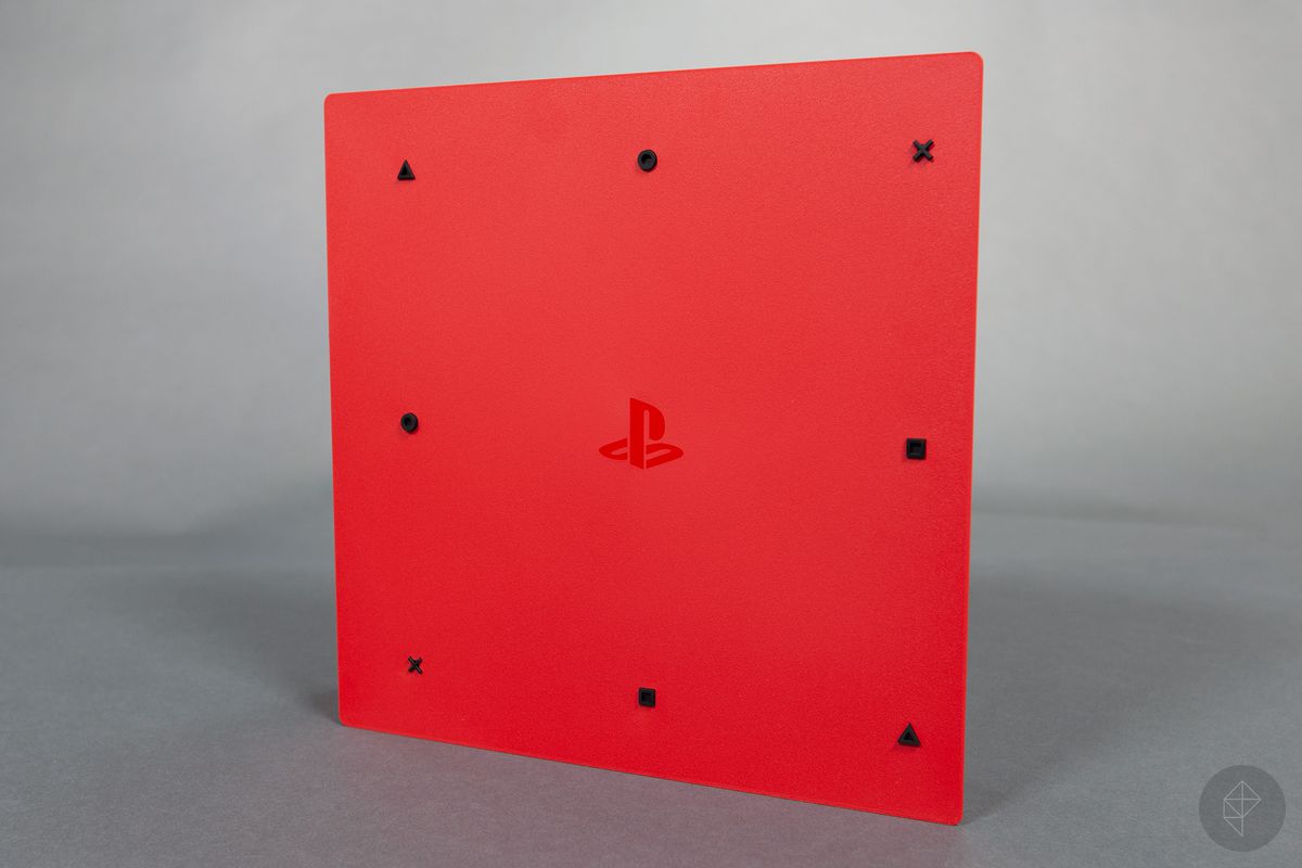 Spider-Man Limited Edition PS4 Pro bundle - console standing, showing underside