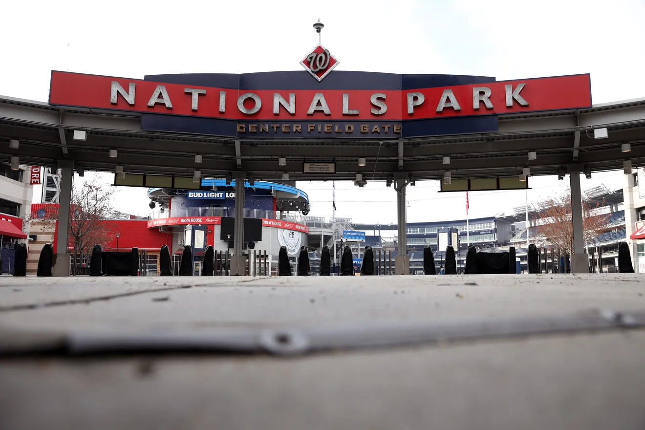 Nationals park is empty while the coronavirus outbreak delays the start of baseball season