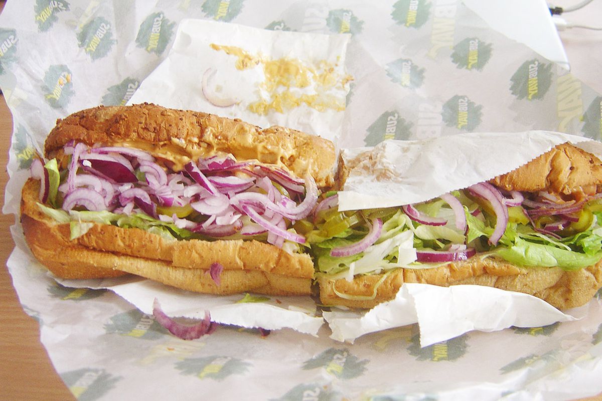 A Subway sandwich