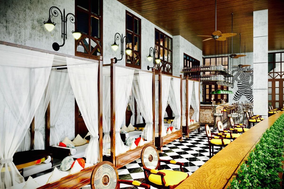 A rendering of Musaafer’s dining room