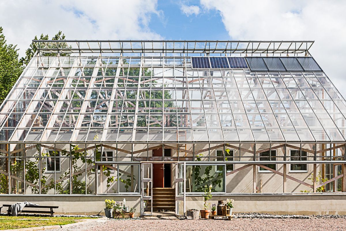 Swedish greenhouse home for sale
