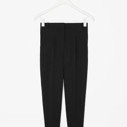 Pleated tapered trousers, <a href="http://www.cosstores.com/us/Women/Sale/Pleated_tapered_trousers/16265326-15143720.1#c-15133331">$58</a>