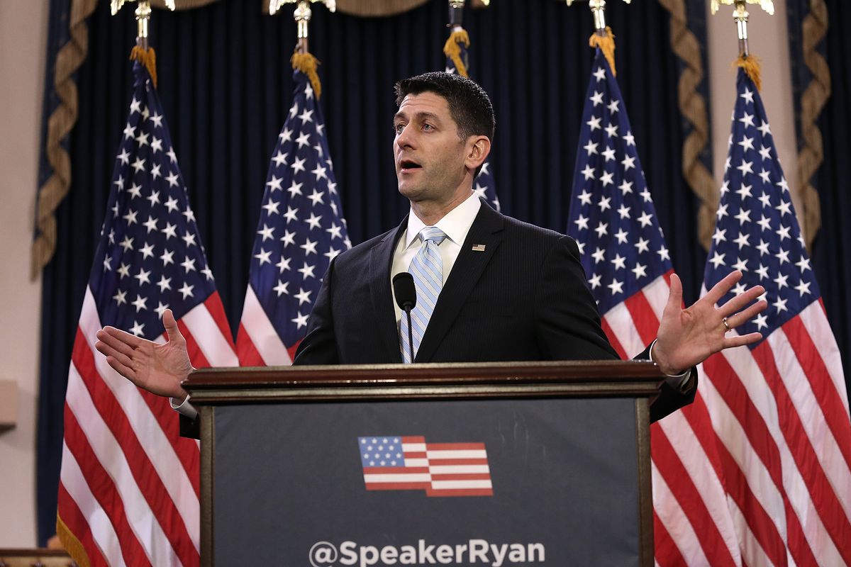 House Speaker Paul Ryan Gives Speech On The State Of American Politics