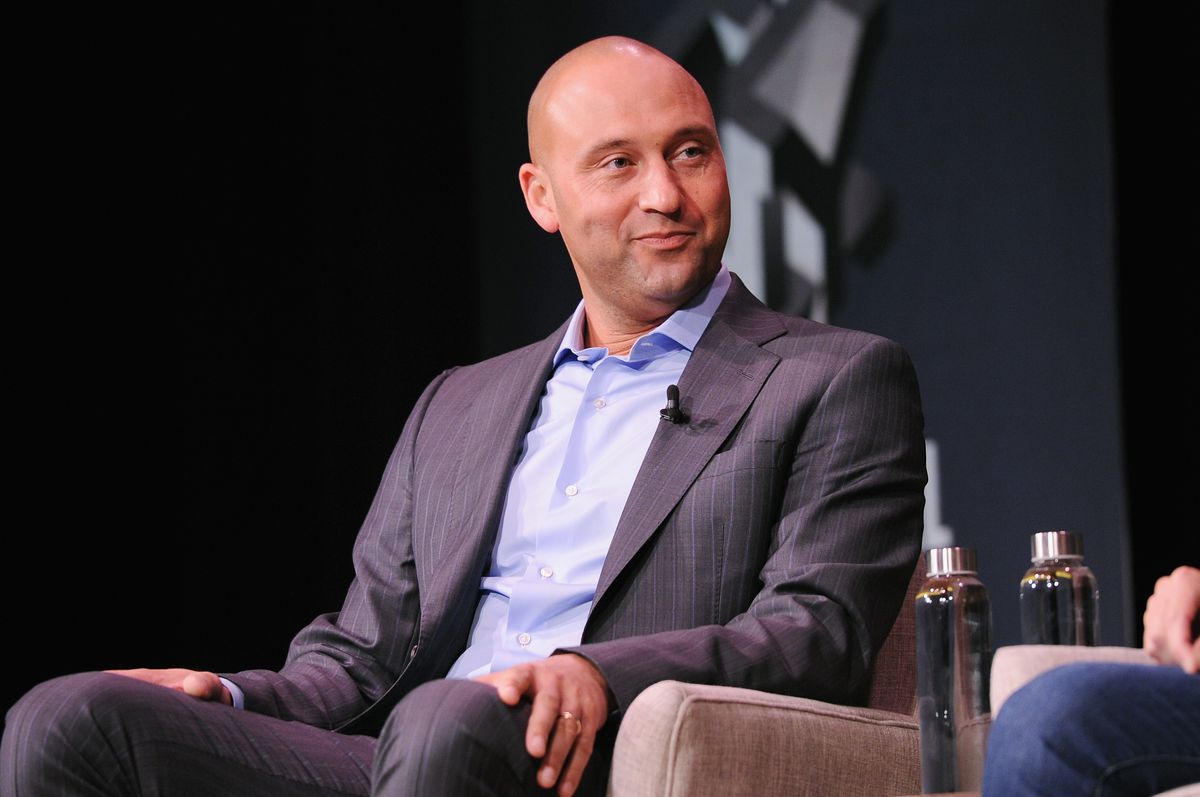 NEW YORK, NY - OCTOBER 26:  Derek Jeter speaks onstage for Derek Jeter On Finding Professional Fulfillment After The Dream Career Featuring Derek Jeter, Founder, The Players' Tribune, And Jeff Levick, CEO, The Players' Tribune during Fast Company Innovation Festival at 92nd Street Y on October 26, 2017 in New York City.  (Photo by Craig Barritt/Getty Images for Fast Company)