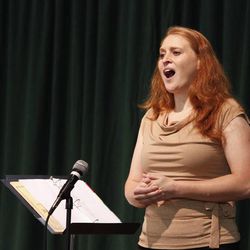 Vocalist Taerra Pence performs a selection of sacred songs at Southern Virginia University's 17th annual Education Conference.