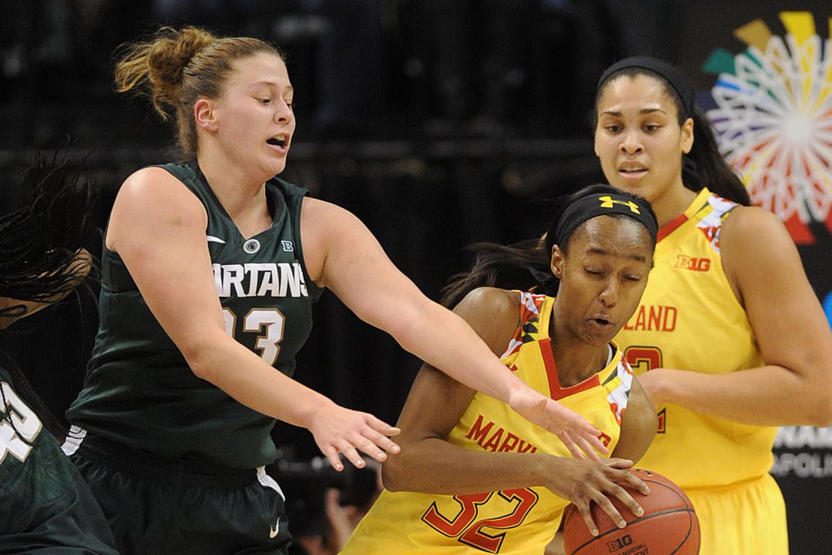 NCAA Womens Basketball: Big Ten Conference Tournament-Michigan State vs Maryland