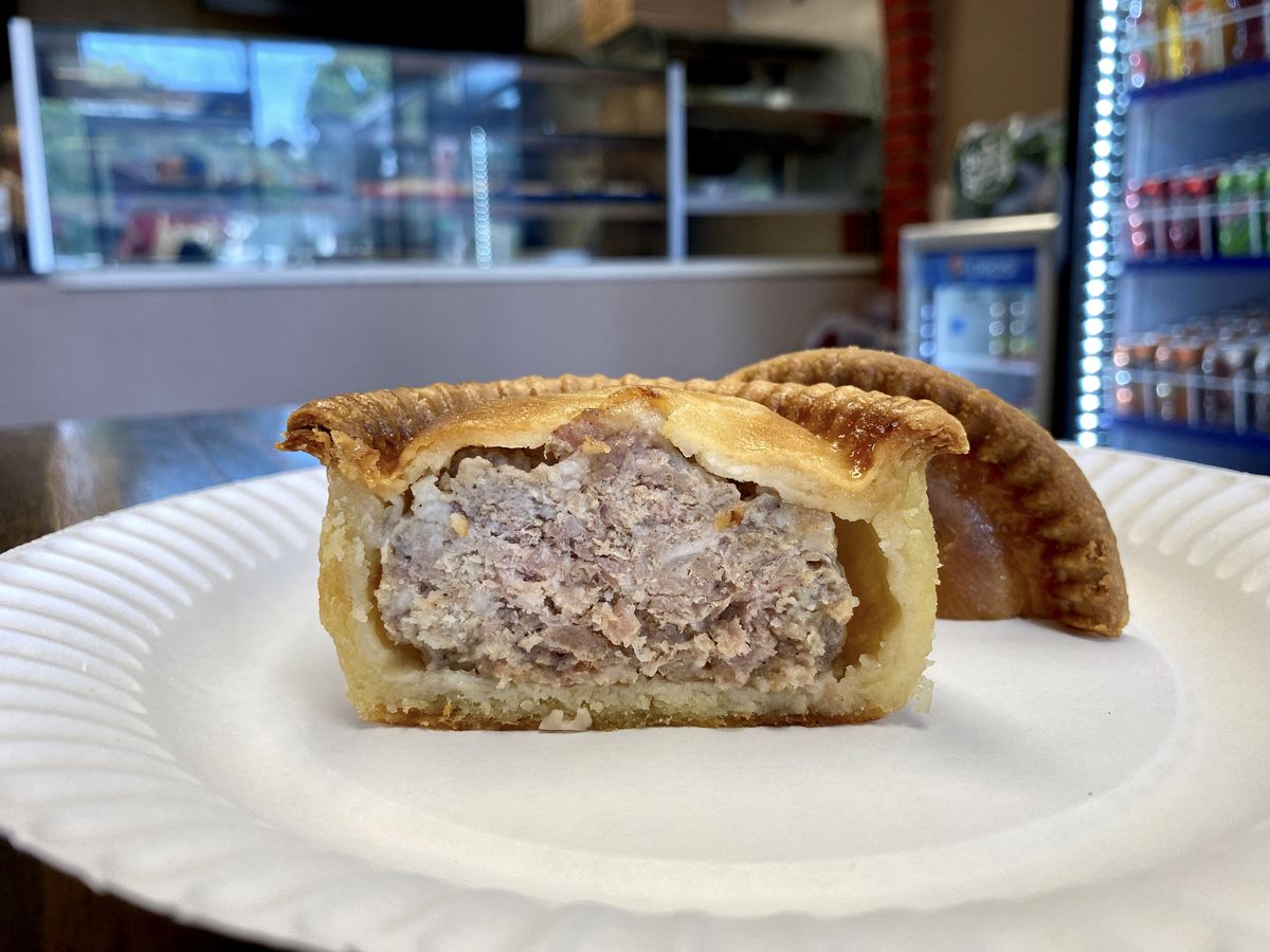 British-style pork pie at Antonio’s Pizzeria on Long Island