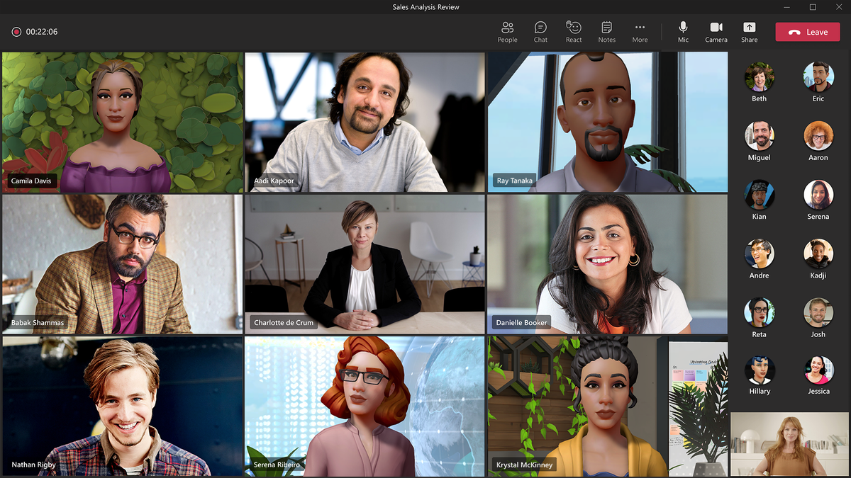 Microsoft Teams krijgt nieuwe 3D-avatars