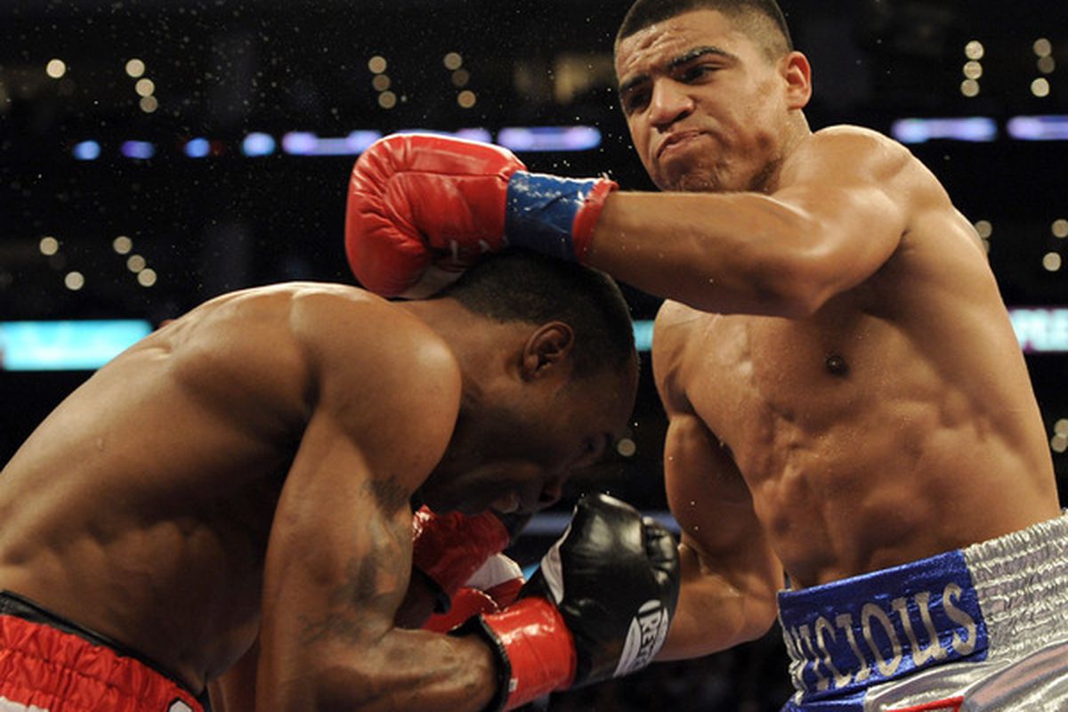 Victor Ortiz is not going to break camp on the rumors of Berto's injury. His team is waiting for an official announcement.   (Photo by Harry How/Getty Images)