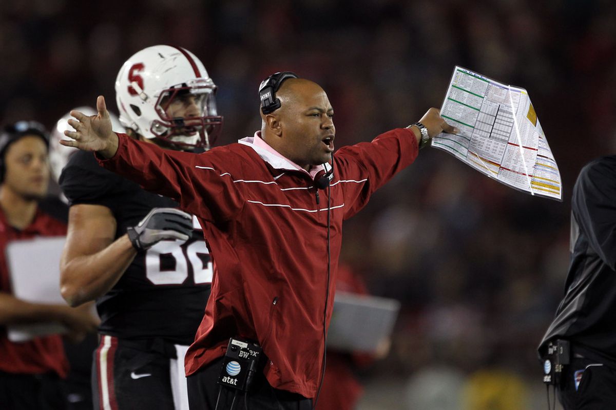 Stanford's 12-game win streak has first-year coach David Shaw so confident that he thinks he can fly!  His Cardinal take on Colorado this afternoon.  