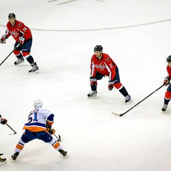Capitals Defend, Some With Sticks