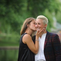 Anya Battablino and Madison Packer got engaged in Boston Public Garden in July 2018.