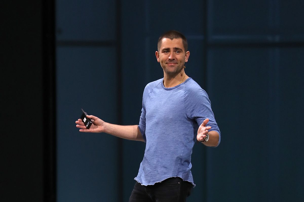 Facebook head of product Chris Cox onstage at Facebook’s F8 developers conference