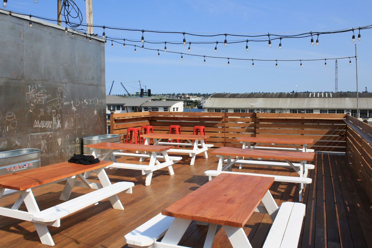 Rooftop's new digs include a rooftop deck.
