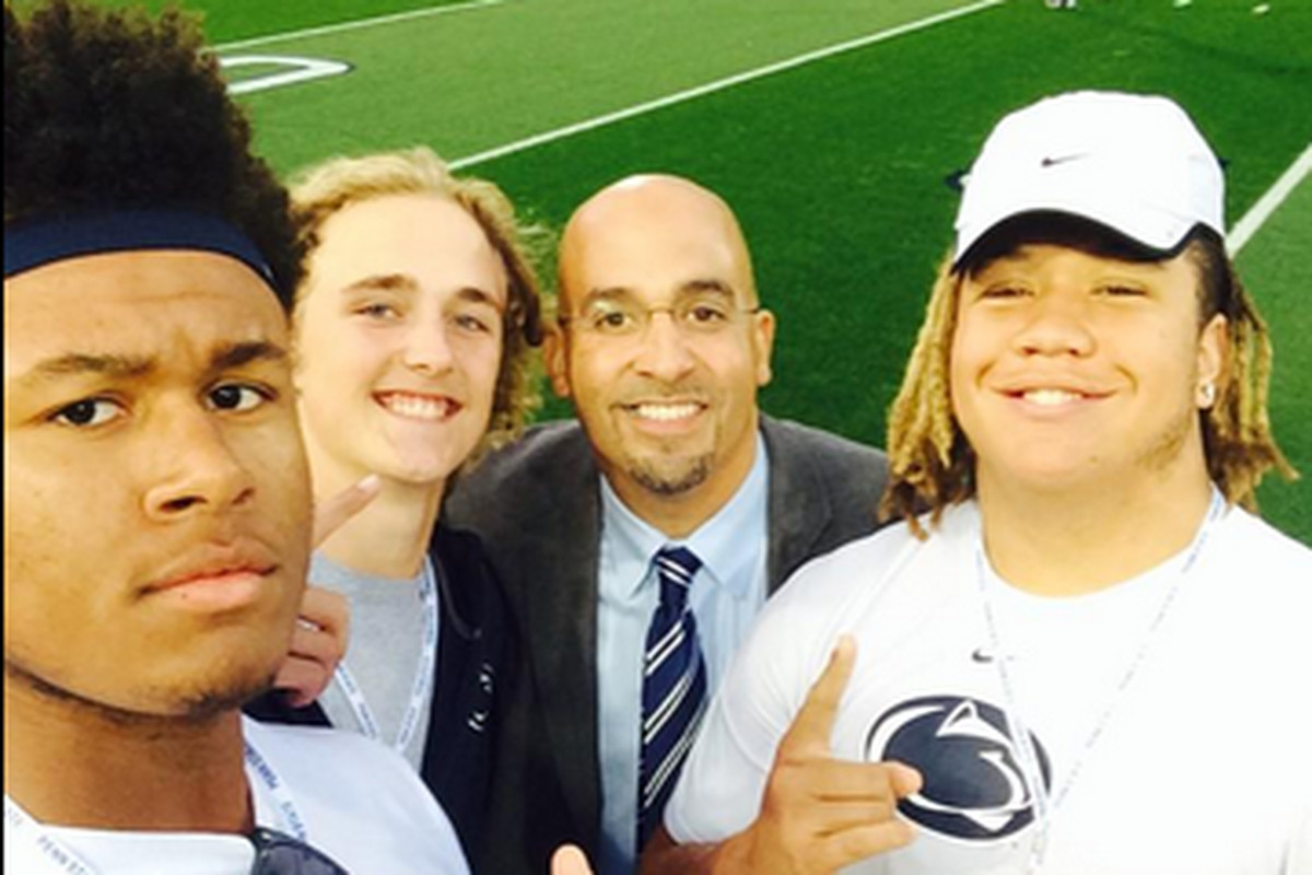 From left to right, Sterling Jenkins, Tommy Stevens, Coach Franklin, and Matthew Burrell