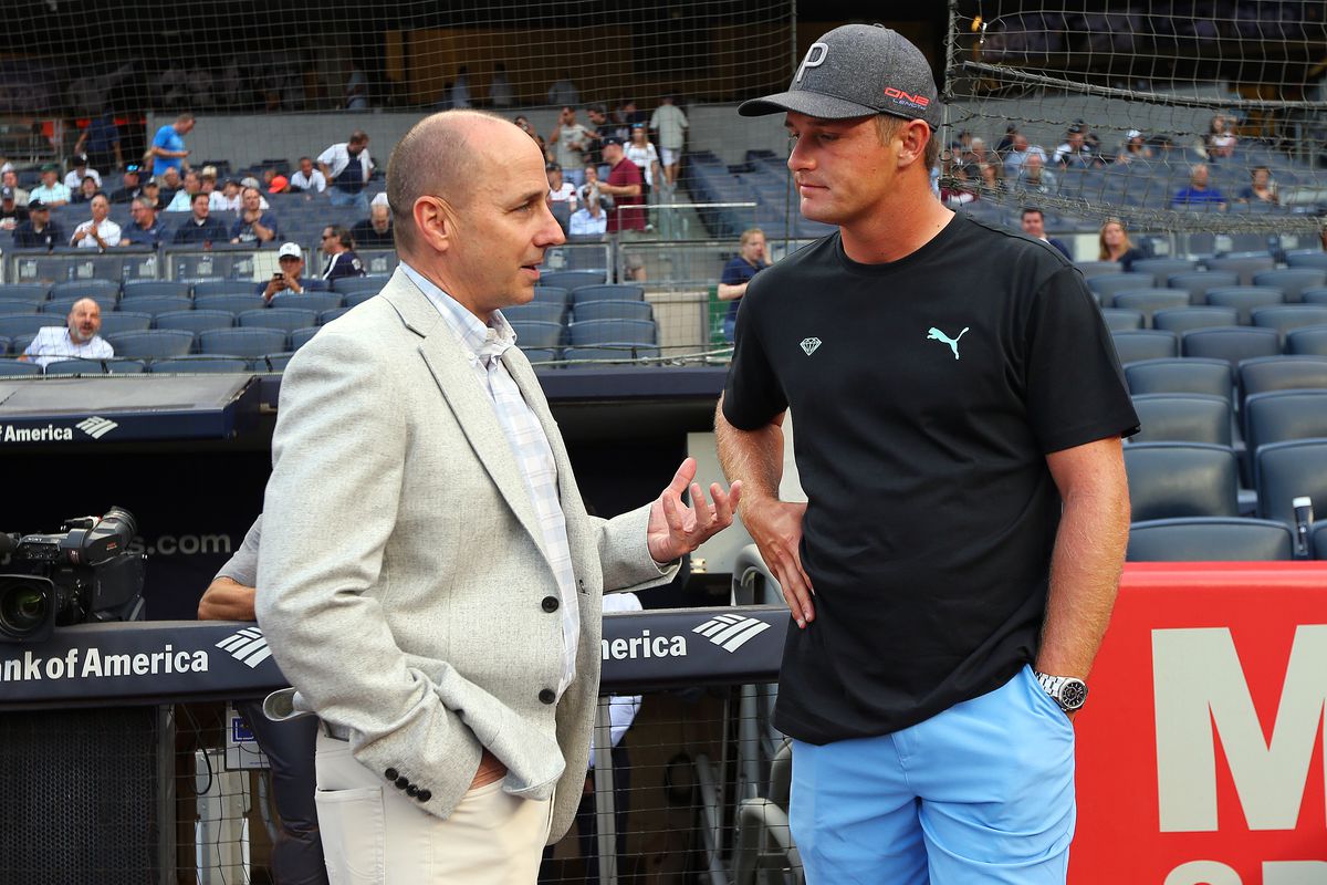 Bryson DeChambeau Throws First Pitch At New York Yankees Game