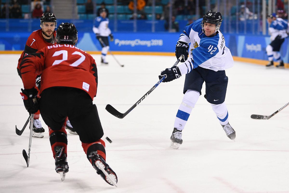 Olympics: Ice Hockey-Men Team Quarterfinal-CAN-FIN