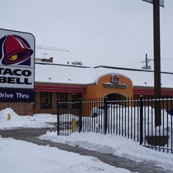 The Taco Bell on Addison Street, still standing (for now)