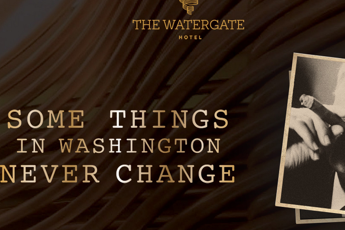 An ad for the new Watergate hotel on its website.