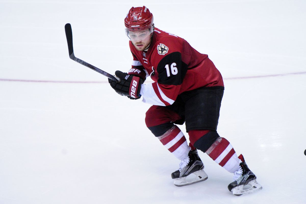 Rookie Max Domi is second in scoring on the Coyotes with 27 points in 37 games (10-17-27)