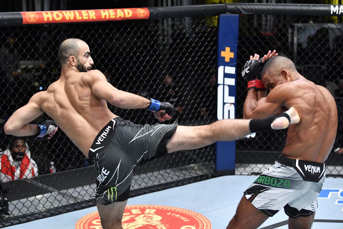 Giga Chikadze puts on striking clinic to finish Edson Barboza in UFC Vegas 35 main event, calls out Max Holloway - MMA Fighting