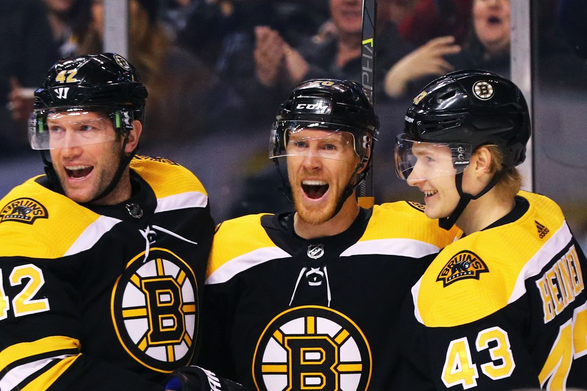 There weren't a lot of smiles for the Bruins third line during the playoffs