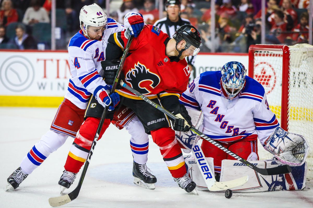 NHL: New York Rangers at Calgary Flames