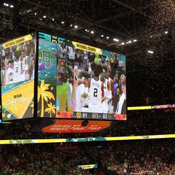 The Baylor Bears take on the Notre Dame Fighting Irish in NCAA Women’s Basketball Championship at Amalie Arena in Tampa, FL on April 7, 2019.