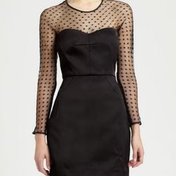 <b>Milly</b> Illusion Sheath in black, <a href="http://www.saksfifthavenue.com/main/ProductDetail.jsp?PRODUCT%3C%3Eprd_id=845524446522978&CAWELAID=1568644042&cagpspn=pla&site_refer=GGLPRADS001">$295</a> at Saks