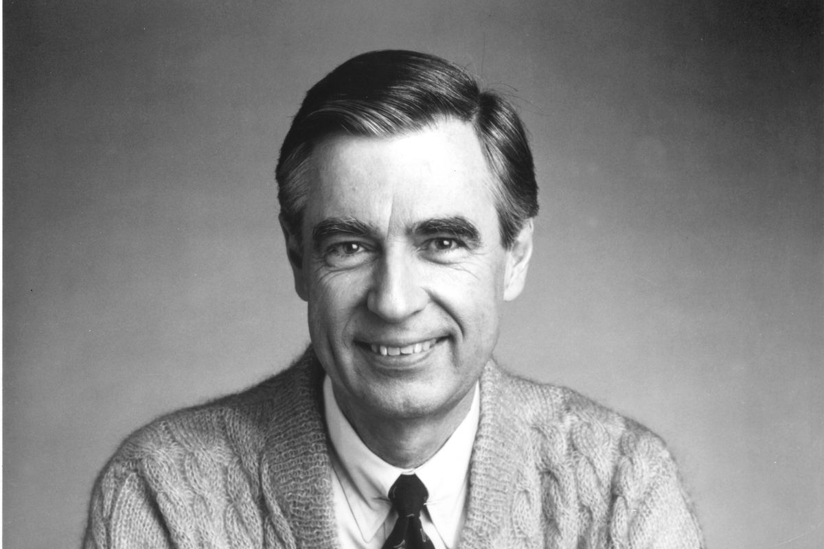 Fred Rogers The Host Of The Children's Television Series Mr Rogers' Neig