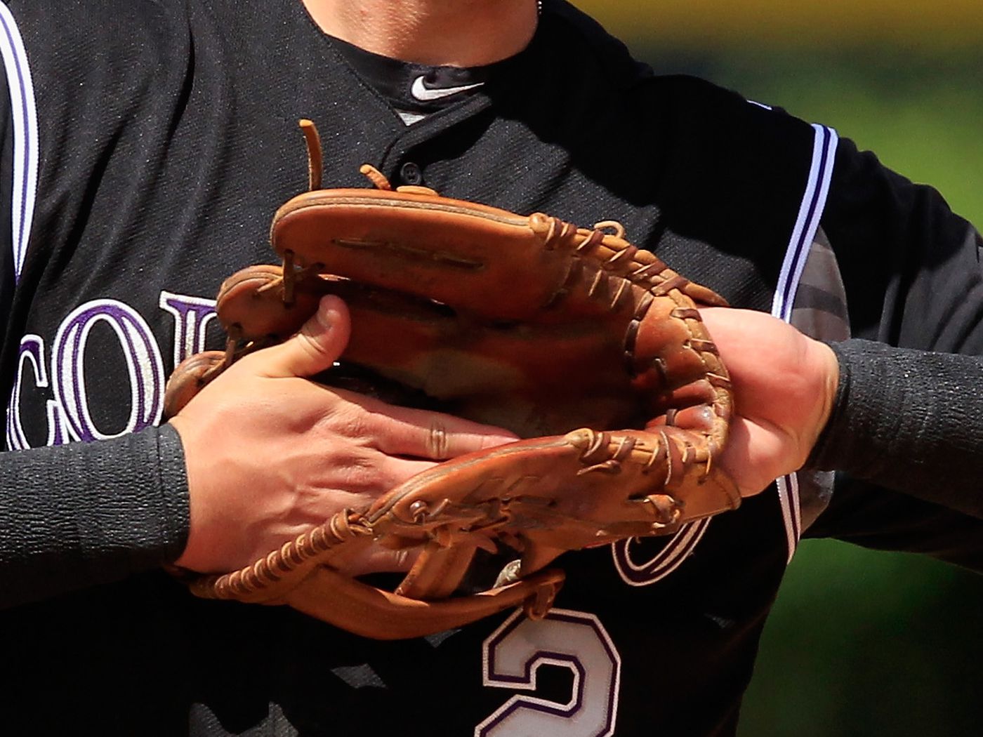 Troy Tulowitzki's glove sure has gone through a lot over the last