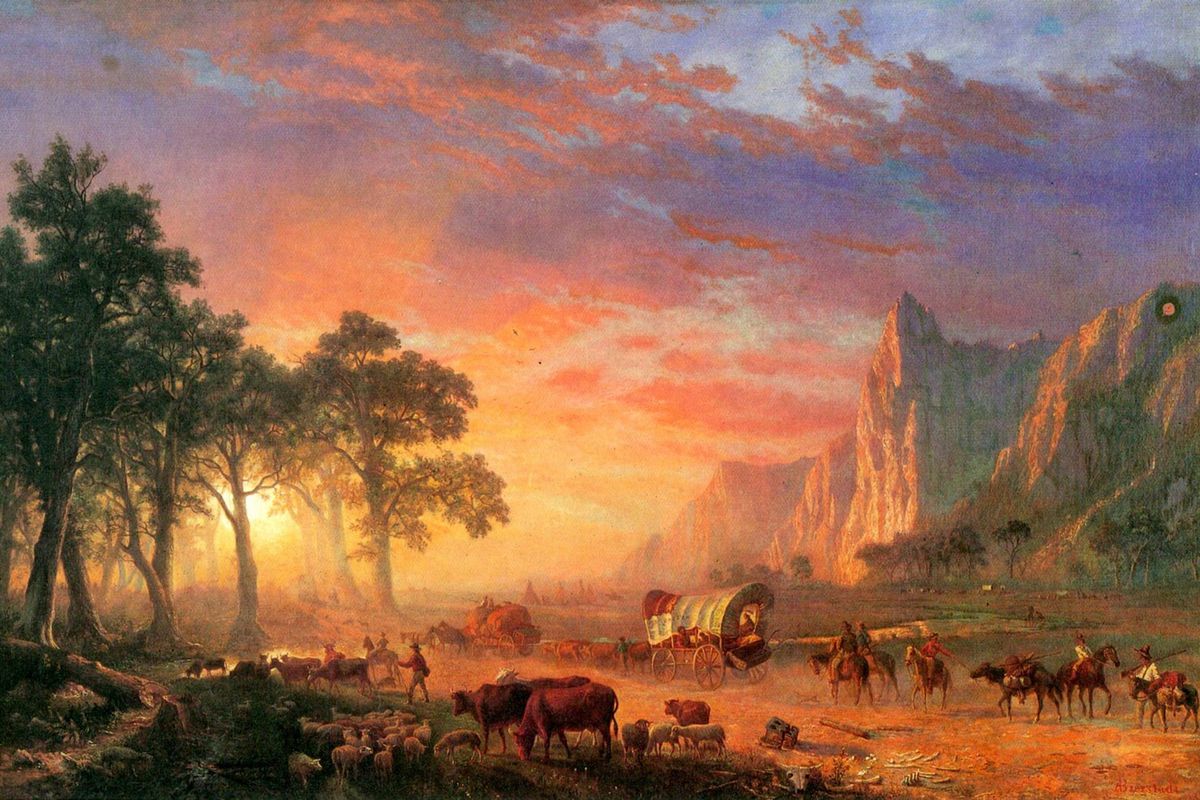 The Oregon Trail by Albert Bierstadt 1869 A.D.