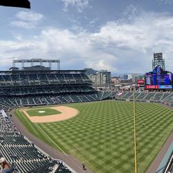 <strong><em>On the Upper Deck before the game at Coors Field. July 31, 2022.</em></strong>