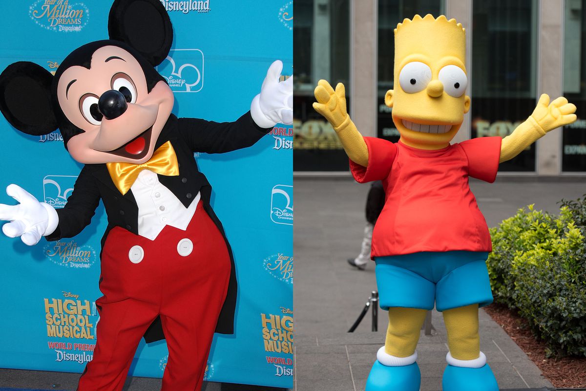 Mickey Mouse, Bart Simpson